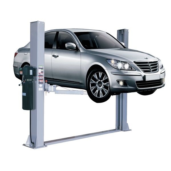 Подъемник автомобильный  двухстоечный с напольной рамой TS-4M (ручка-съем)